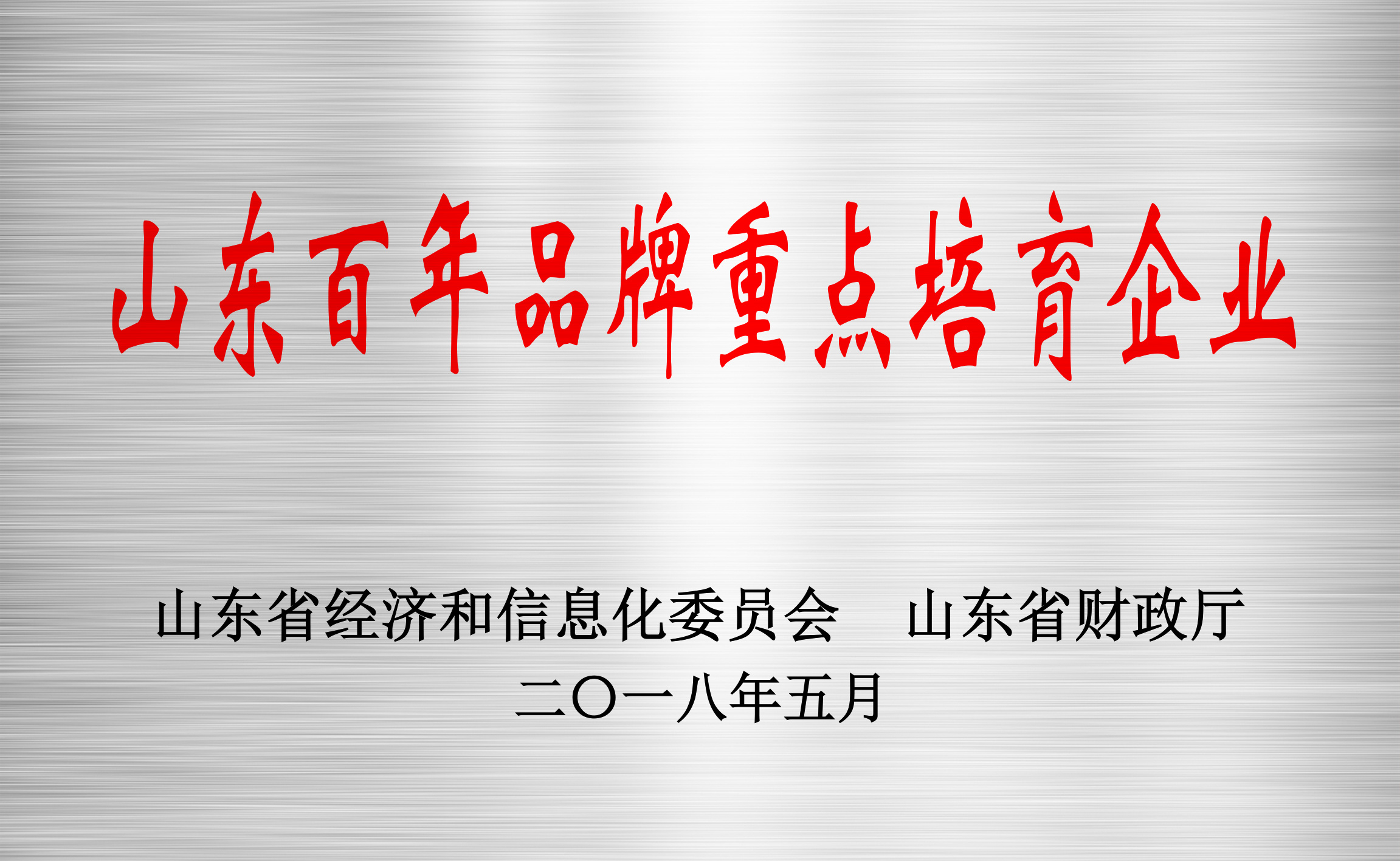 山东省百年品牌重点培育